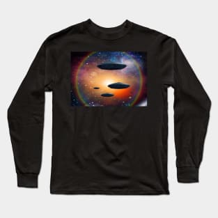 UFO in space Long Sleeve T-Shirt